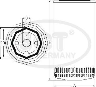 SCT-MANNOL SM 5753 - Filtre à huile cwaw.fr