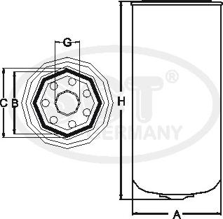 SCT-MANNOL ST 6020 - Filtre à carburant cwaw.fr