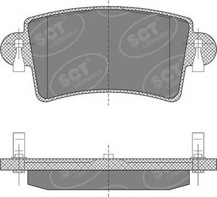 SCT-MANNOL SP 496 PR - Kit de plaquettes de frein, frein à disque cwaw.fr