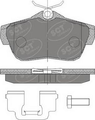 SCT-MANNOL SP 460 PR - Kit de plaquettes de frein, frein à disque cwaw.fr