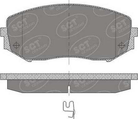 SCT-MANNOL SP 482 PR - Kit de plaquettes de frein, frein à disque cwaw.fr