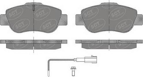 SCT-MANNOL SP 487 PR - Kit de plaquettes de frein, frein à disque cwaw.fr