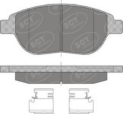 SCT-MANNOL SP 435 PR - Kit de plaquettes de frein, frein à disque cwaw.fr