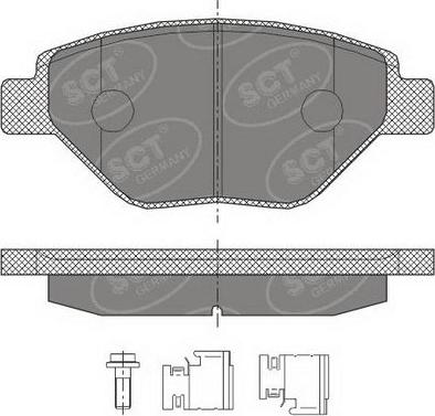 SCT-MANNOL SP 428 PR - Kit de plaquettes de frein, frein à disque cwaw.fr