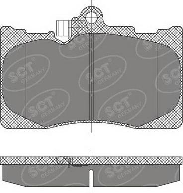 SCT-MANNOL SP 475 PR - Kit de plaquettes de frein, frein à disque cwaw.fr