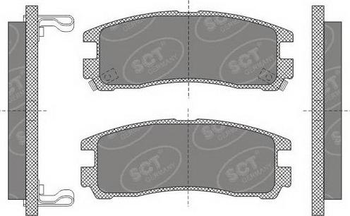 SCT-MANNOL SP 651 PR - Kit de plaquettes de frein, frein à disque cwaw.fr