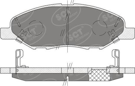 SCT-MANNOL SP 661 PR - Kit de plaquettes de frein, frein à disque cwaw.fr