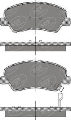 SCT-MANNOL SP 667 - Kit de plaquettes de frein, frein à disque cwaw.fr