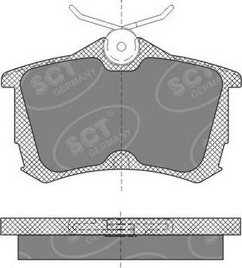 SCT-MANNOL SP 607 PR - Kit de plaquettes de frein, frein à disque cwaw.fr