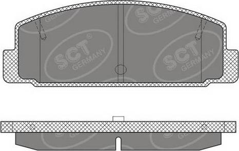 SCT-MANNOL SP 611 PR - Kit de plaquettes de frein, frein à disque cwaw.fr