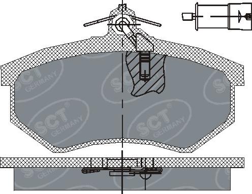 SCT-MANNOL SP 199 PR - Kit de plaquettes de frein, frein à disque cwaw.fr