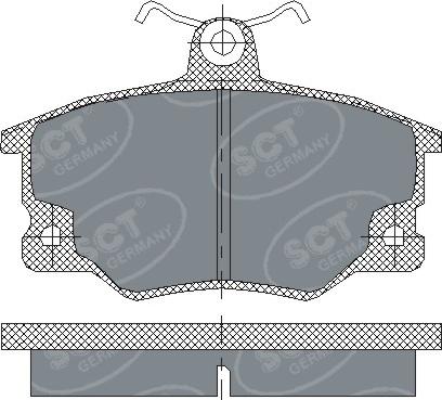 SCT-MANNOL SP 191 PR - Kit de plaquettes de frein, frein à disque cwaw.fr