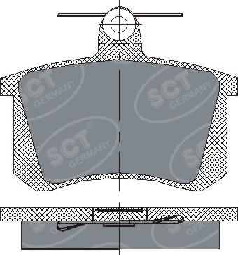 SCT-MANNOL SP 145 PR - Kit de plaquettes de frein, frein à disque cwaw.fr