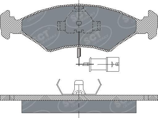 SCT-MANNOL SP 142 PR - Kit de plaquettes de frein, frein à disque cwaw.fr