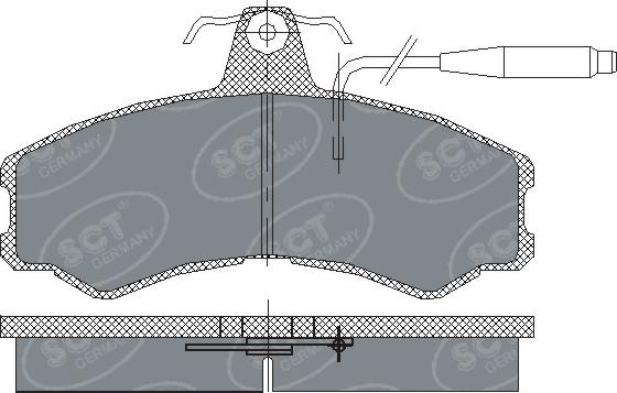 SCT-MANNOL SP 154 PR - Kit de plaquettes de frein, frein à disque cwaw.fr