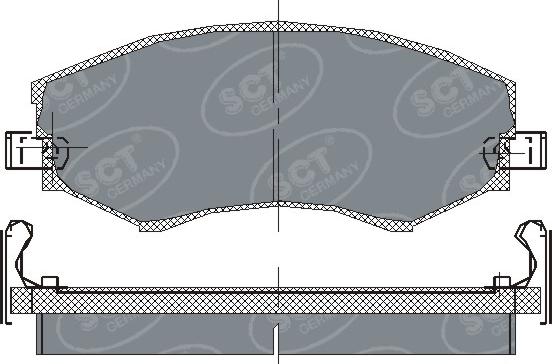 SCT-MANNOL SP 151 PR - Kit de plaquettes de frein, frein à disque cwaw.fr