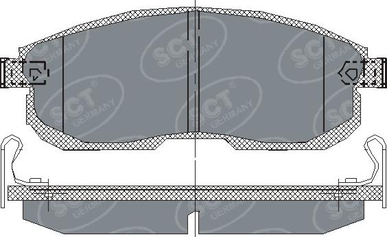 SCT-MANNOL SP 153 PR - Kit de plaquettes de frein, frein à disque cwaw.fr