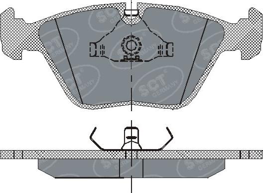 SCT-MANNOL SP 152 PR - Kit de plaquettes de frein, frein à disque cwaw.fr