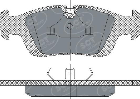 SCT-MANNOL SP 164 PR - Kit de plaquettes de frein, frein à disque cwaw.fr