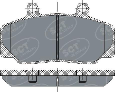 SCT-MANNOL SP 166 PR - Kit de plaquettes de frein, frein à disque cwaw.fr