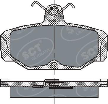 SCT-MANNOL SP 161 PR - Kit de plaquettes de frein, frein à disque cwaw.fr