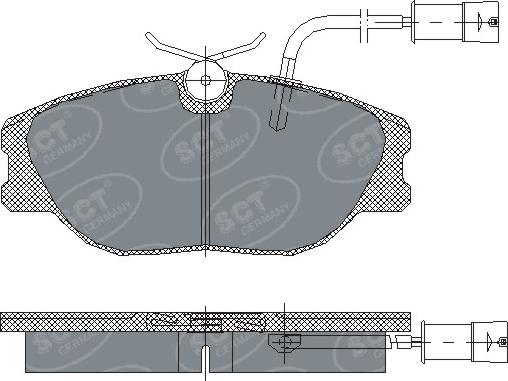 SCT-MANNOL SP 163 PR - Kit de plaquettes de frein, frein à disque cwaw.fr