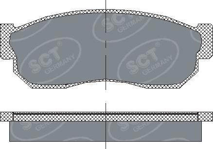 SCT-MANNOL SP 109 PR - Kit de plaquettes de frein, frein à disque cwaw.fr