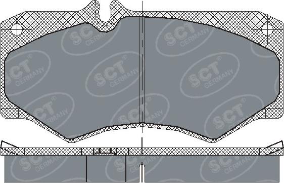 SCT-MANNOL SP 104 PR - Kit de plaquettes de frein, frein à disque cwaw.fr