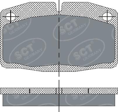 SCT-MANNOL SP 105 PR - Kit de plaquettes de frein, frein à disque cwaw.fr