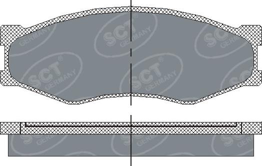 SCT-MANNOL SP 119 PR - Kit de plaquettes de frein, frein à disque cwaw.fr