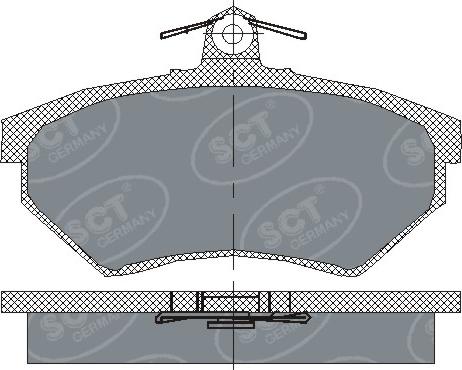 SCT-MANNOL SP 110 PR - Kit de plaquettes de frein, frein à disque cwaw.fr