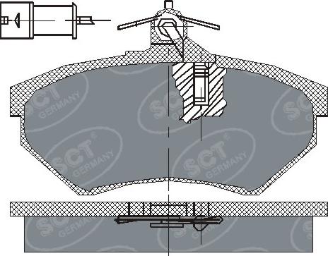 SCT-MANNOL SP 111 PR - Kit de plaquettes de frein, frein à disque cwaw.fr