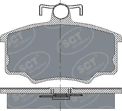 SCT-MANNOL SP 186 PR - Kit de plaquettes de frein, frein à disque cwaw.fr