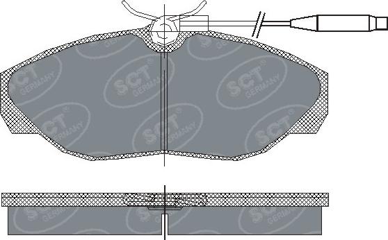 SCT-MANNOL SP 182 PR - Kit de plaquettes de frein, frein à disque cwaw.fr