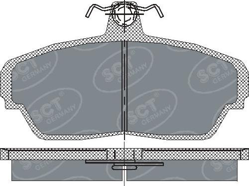 SCT-MANNOL SP 187 - Kit de plaquettes de frein, frein à disque cwaw.fr