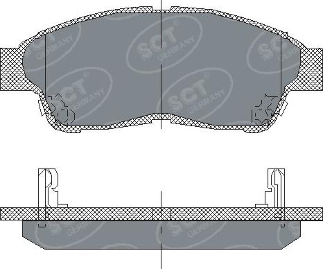 SCT-MANNOL SP 134 - Kit de plaquettes de frein, frein à disque cwaw.fr