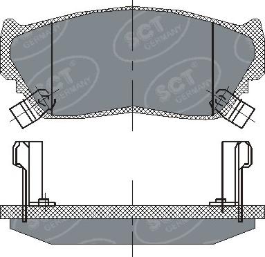 SCT-MANNOL SP 135 PR - Kit de plaquettes de frein, frein à disque cwaw.fr