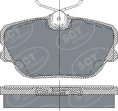 SCT-MANNOL SP 124 PR - Kit de plaquettes de frein, frein à disque cwaw.fr