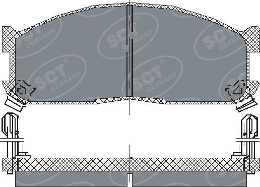 BENDIX 572332 - Kit de plaquettes de frein, frein à disque cwaw.fr