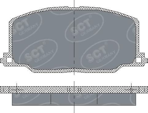 SCT-MANNOL SP 123 PR - Kit de plaquettes de frein, frein à disque cwaw.fr