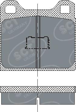 SCT-MANNOL SP 127 PR - Kit de plaquettes de frein, frein à disque cwaw.fr