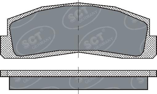SCT-MANNOL SP179 - Kit de plaquettes de frein, frein à disque cwaw.fr