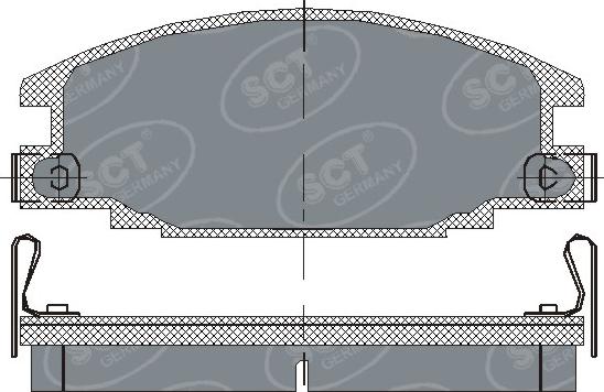 SCT-MANNOL SP 174 PR - Kit de plaquettes de frein, frein à disque cwaw.fr