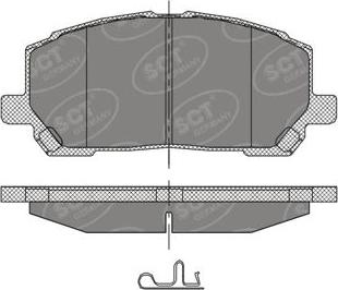 SCT-MANNOL SP 399 PR - Kit de plaquettes de frein, frein à disque cwaw.fr