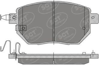 SCT-MANNOL SP 392 PR - Kit de plaquettes de frein, frein à disque cwaw.fr