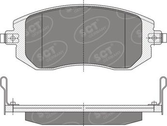 SCT-MANNOL SP 340 PR - Kit de plaquettes de frein, frein à disque cwaw.fr