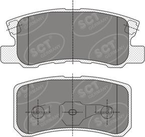 SCT-MANNOL SP 343 - Kit de plaquettes de frein, frein à disque cwaw.fr