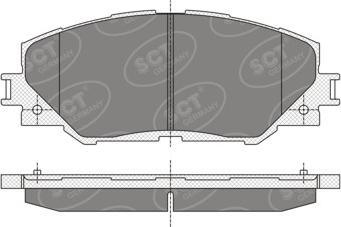 SCT-MANNOL SP 342 PR - Kit de plaquettes de frein, frein à disque cwaw.fr