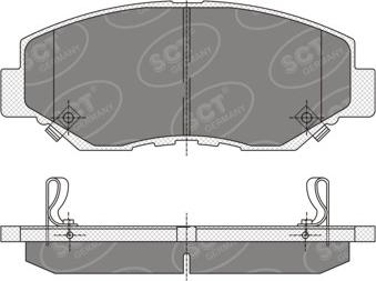 SCT-MANNOL SP 354 PR - Kit de plaquettes de frein, frein à disque cwaw.fr