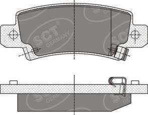 SCT-MANNOL SP 350 PR - Kit de plaquettes de frein, frein à disque cwaw.fr